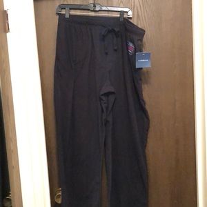 Black fleece sweatpants Croft and Barrow